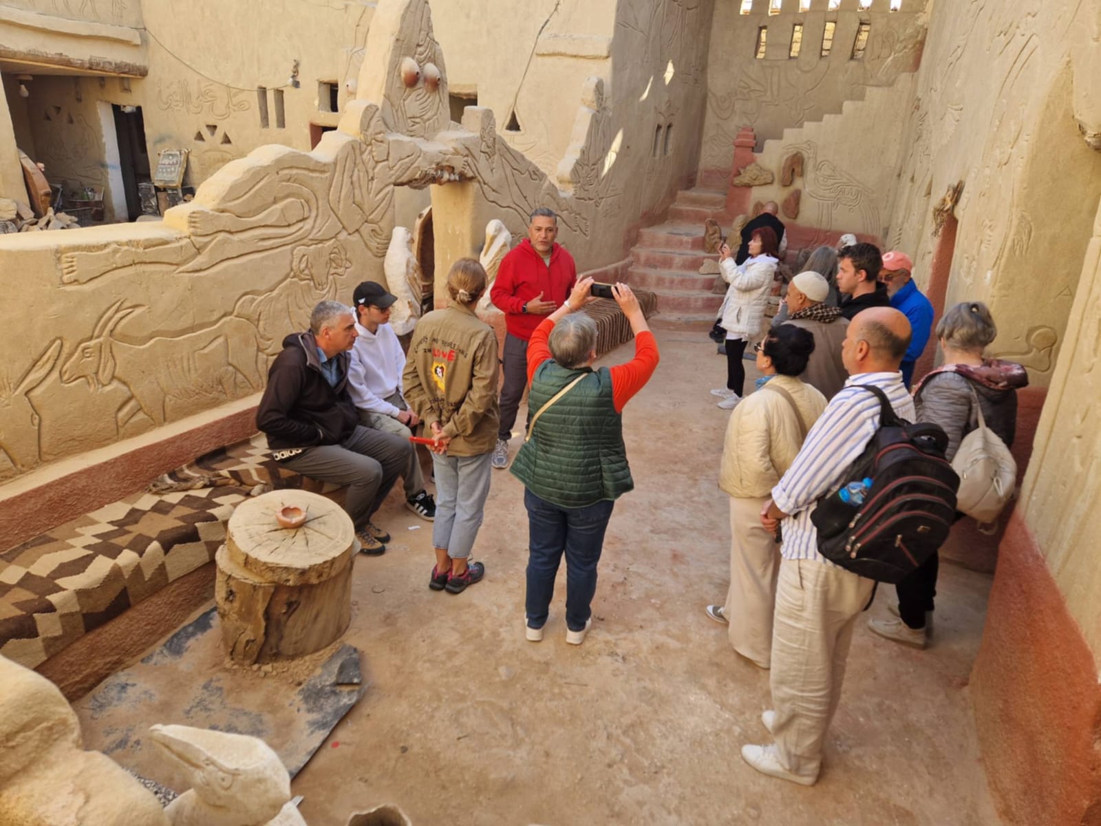 Desert oasis courtyard