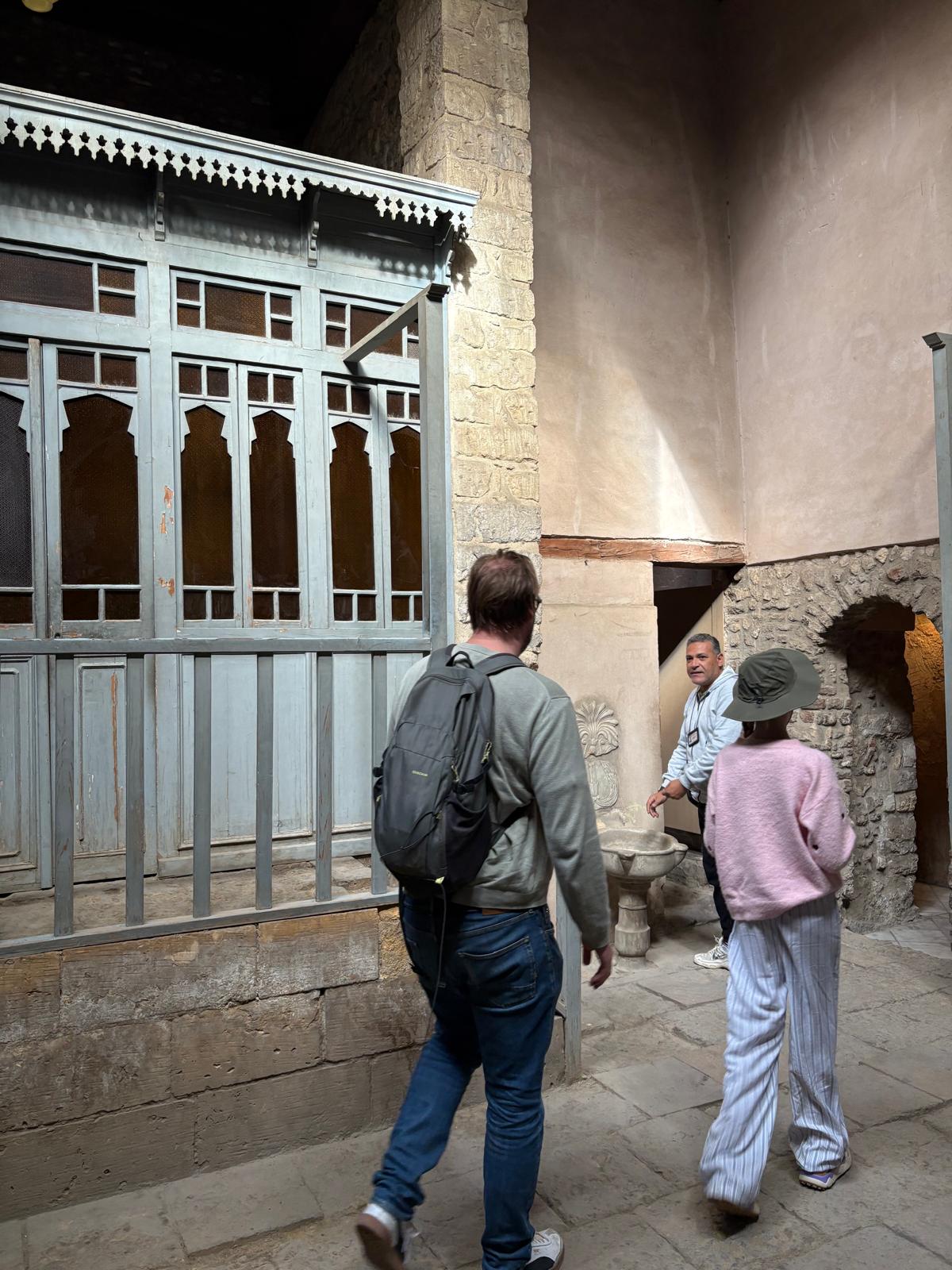 Historic courtyard with mashrabiya